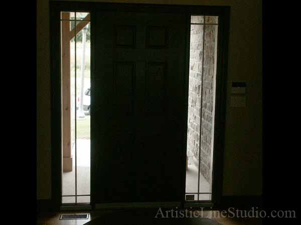 Front door before installation